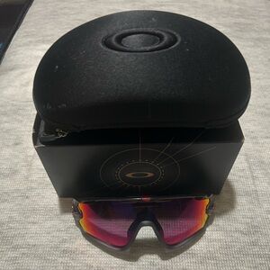 Oakley Sunglasses with Case - Black and Red